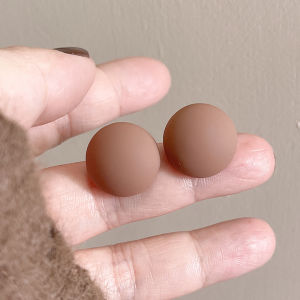 Mellowness Mosquito Coil Tray Ear Cuff Tea System Matte Morandi Ear Studs Earrings Korean Style Geometric Pattern Womens Jewelry