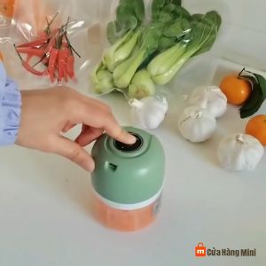 May Xay Tỏi Ớt Đa Năng Cầm Tay Sạc Điện 250ml