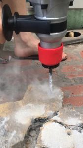 Máy khoan đục bê tông KUTAN 1050w công nghệ nhật bản 100% dây đồng - Tặng kèm 5 mũi (2 mũi đục 3 mũi khoan)