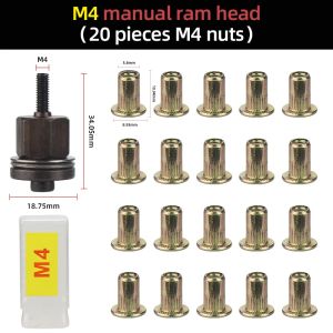 M3 M4 M5 M6 M8 M10 M12 Hand Rivet Nut Head Set Round Nut Tool Manual Riveter Rivnut Tool Accessory