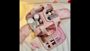 Large Capacity Toiletry Bag Compact Travel Pouch Travel Organizer Bag Cosmetic Makeup Bag Skincare Beg Kosmetik T17