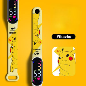 Pokemon LED Watch Pikachu Gengar Digital Waterproof Bracelet Electronic Watch for Kids Boys Girls Birthday Gift