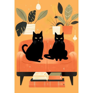 Kayou | Cat Paint By Numbers Handicraft Art Paintings on Number Animal Easy Acrylic on Canvas Handmade Coloring By Numbers Unframed
