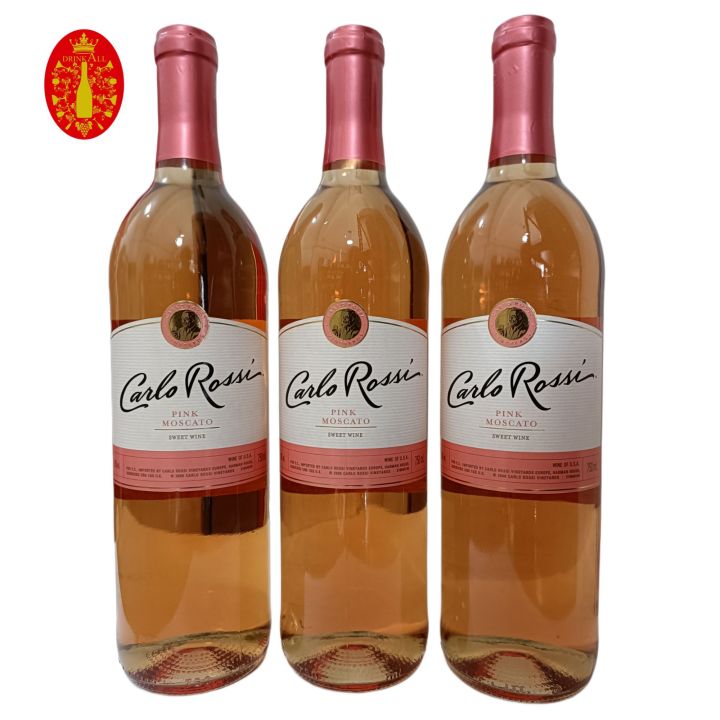 Carlo Rossi Pink Moscato 750ml (USA) 3 Bottles | Lazada PH