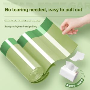 MONLEYTA | Mosquito Repellent Thickened Handheld Drawstring Kitchen Waste Bag Odor Eliminating Plastic Bags For Home Use Large Size