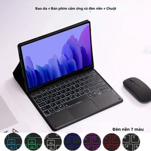 Bao Da Bàn Phím Samsung Galaxy Tab A7 10.4 Inch Có Bàn Phím Bluetooth Có Thể Tháo Rời Và Giá Đỡ Bút - Vỏ TPU Chống Sốc Chống Nước Cho SM-T500/T503/T505/T507/T509
