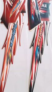 Stiker Bodi & Lis Body & Striping Jupiter Z 2007 Cw Hitam Silver