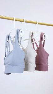 COSI COZY Atasan Olahraga Wanita Tali bahu ganda Open-back cross Sport Bra