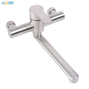 Vòi rửa chén nóng lạnh gắn tường Inox 304 Hobby Home Decor ANL1