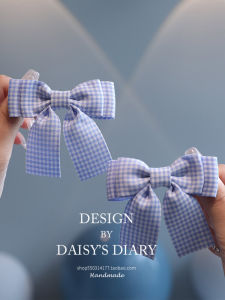 Cute Plaid Hair Clips for Girls Butterfly Knot Fabric Hair Accessories Childrens Headwear Assorted Colors And Patterns