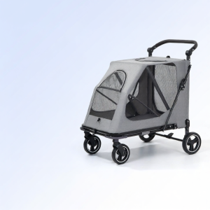 MLZH | Large Foldable Pet Stroller for Cats and Dogs
