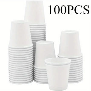 50/100PCS Disposable Small Paper Cups Thickened Durable Disposable Mini Paper Cups Coffee Candy Supermarket Tasting Party