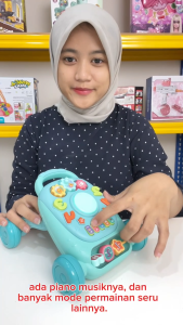Mainan Anak WALKER EARLY EDUCATION 6809A Mainan Mini Walker Music Bahasa Edukasi Musical Anak Mainan Anak Perempuan - Mainan Anak Laki Laki