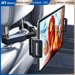 Car Back Seat iPad Holder Tablet Holder Car Headrest Mount Stretchable Tablet Stand Mobile Phone Holder