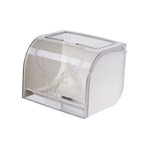 Waterproof Bathroom Toilet Paper Holder No Drilling Required Stainless Steel Bright Surface Roll Paper Towel Rack Toilet Box