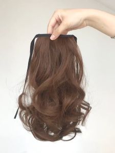 35cm Ponytail Wig Adult Children Available Curly Hair Lace-on Ponytail Hairpiece