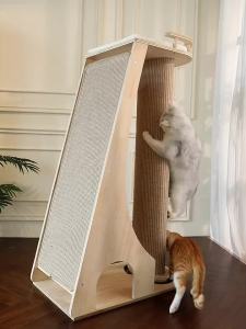 Cat Climbing Frame Sisal Column Cat Nest Cat Scratch Board Wooden Cat Tree Rack