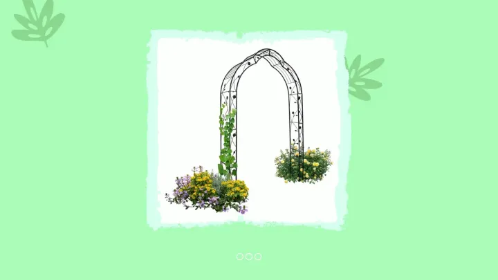kinbor Arch Trellis - Metal Garden Arbor Archway Trellis for Climbing ...