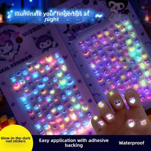 LOOM LUXE | Cartoon Night Light Nail Stickers