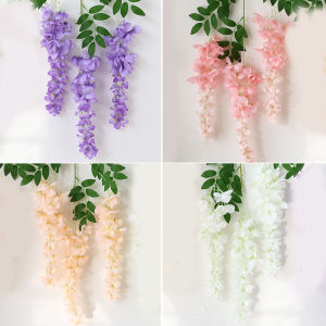 Simulation Albizia Giant Wisteria Plastic Silk Flower Hanging Decoration