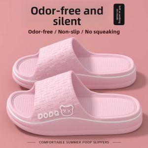MONLEYTA | Anti-Odor Mens Slippers Indoor Home Wear Thick Bottom Wear-Resistant Slip-Resistant EVA Summer Slippers Casual Style All Seasons
