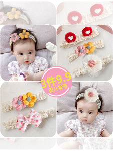 Baby Girl Headband: A One-Month-Old Butterfly Knot Flower Crown & Protection Cap