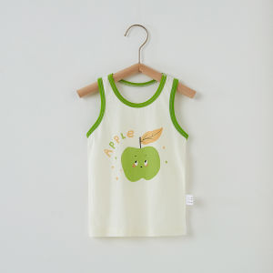 Baby Vest Baby Summer Thin Pure Cotton Boneless Kids Vest Tops Inner Wear Womens Sling Sleeveless Mens Base
