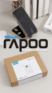 Rapoo RH20ms Pro 20000mAh Powerbank Built In Cable 22.5W Super Fast Charge Ultra-Compact