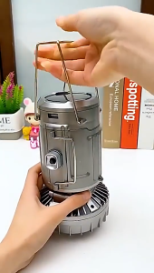 Solar Charging Fan Light Outdoor Lighting LED Camping Light Power Emergency USB Charging Battery