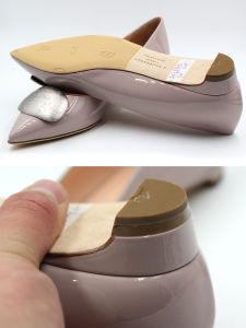 Vibram Ultra-Thin Forefoot Rearfoot Shoe Stickers Anti-Slip Leather Sole Protection Stickers New Shoes Sole Accessories