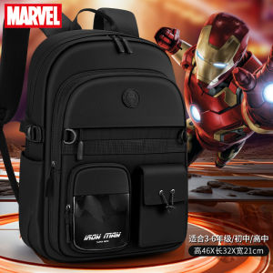 Iron Man Large Capacity Backpack for Boys Elementary School Students Spider Man Theme Water-Resistant Zipper Closure Disney