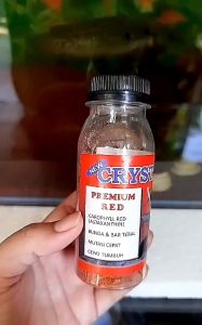 Udang Kering Crystal PREMIUM 40 gram Gr Pakan Ikan Arwana Louhan Predator Red Blue Yellow