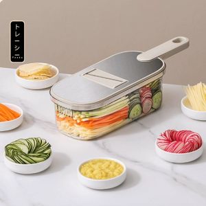 Bộ nạo sợi rau củ đa năng FEEKA 6 lưỡi dao đồ bào rau củ đa năng cao cấp nhỏ gọn