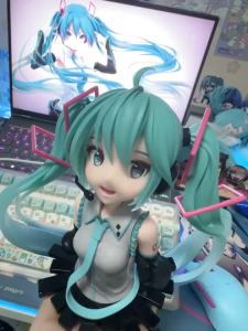 Bandai | Hot 11CM Anime Hatsune Miku Bust Figure Anime Peripheral Collectible Models Decorative Decorations Children Kawaii Gift