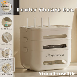 คลินิก สายเคเบิล กล่องเก็บ เรียนเครื่องสำอาง ไฟฟู 10 ชั้น วิชั่นตะกร้า รวมสำหรับตั้งโต๊ะ ชั้นวางสาย ไฟบอร์ด สายไฟ สำหรับครัวเรือน