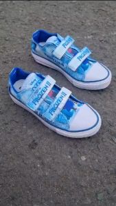 Sepatukecil Sepatu Anak Perempuan Model Perekat Cnverse Frozen Sepatu Anak Cewek Frozen Elsa