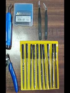 38 Pcs 3D Model Carving Tool Kit Deburring Engraving Knife DIY File Cutter Scraper Trimming Tool Set for 3D Print Projects