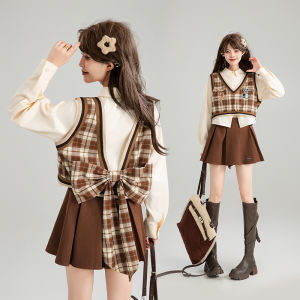 KEIKO | Áo Dài Tay Hai Mảnh Kiểu Học Đường Phong Cách Cổ Điển Elegance