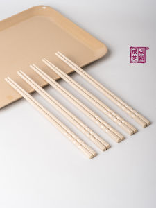 Natural Rice Hull Chopsticks Anti Slip Long Antibacterial Mold Proof Home Use Wood Grain Hot Pot High End Commercial Use