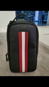 Bally First Layer Cowhide dada Bag lelaki tulen kulit dada beg Messenger beg mudah minyak lilin kulit lelaki beg