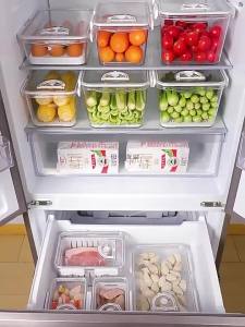 Food Grade Fruit Sealable Preservation Container Large Capacity Transparent Divided