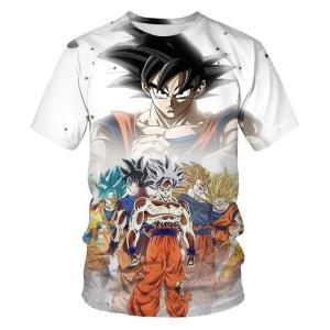 Bandai | 2026 Dragon Ball T-shirt Childrens 3D T-shirt Fashion Childrens Boy Short Sleeve Round Neck Casual Anime Super Saiya Wukong