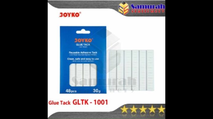 Glue Tack Joyko GLTK 1001 / Lem Tempel Pasang Lepas / Busa Karet Tack It Putih