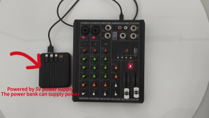 Professional Mixer Audio  Reverb  Computer Recording Live Broadcast Small Home Stage Professional Mixer Sound Card Mixer