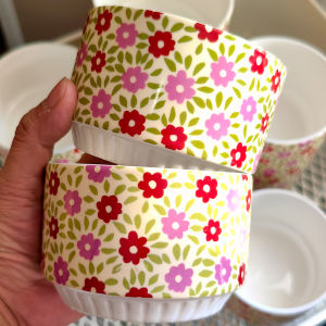 Bát Tròn Bằng Gốm Sứ Màu Đỏ 4 Inch Có Họa Tiết Chấm Bi Dễ Thương Bát Đựng Đồ Ăn Nhẹ Bát Đựng Cereal Bát Đựng Thức Ăn Nhẹ