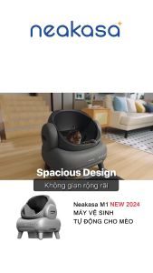 Nhà vệ sinh cho mèo Máy dọn phân mèo tự động NEAKASA M1 New 2024 Thiết kế OPEN-TOP