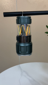 Asafee KXK-XC703 Outdoor Ambiance Camping Light Small Portable Multifunctional Flashlight High Power LED Lamp Bulit-in Battery Rechargeable Lantern Tent Hiking Torch