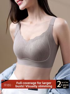 Full Coverage Lifting Gathering Minimizing Large Cup Bra Plus Size