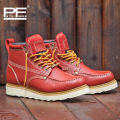Pathfinder PF875 Casual Style Men's Short Boots Martin Yellow Genuine Leather Motorcycle Boots Winter High Heel Shoe. 