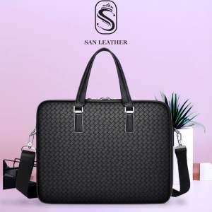 Túi Xách Da Công Sở San Leather S1108.Cặp Da Laptop Cao Cấp.
